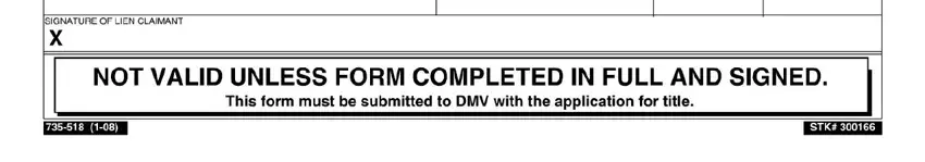 Part number 2 for submitting certificate of possessory lien foreclosure
