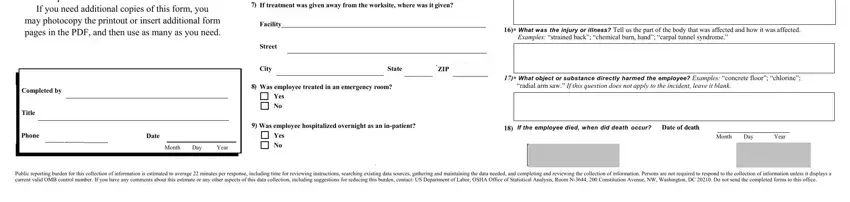form osha conclusion process shown (step 2)