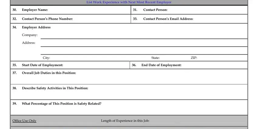 Step no. 5 for submitting osha prerequisite verification form