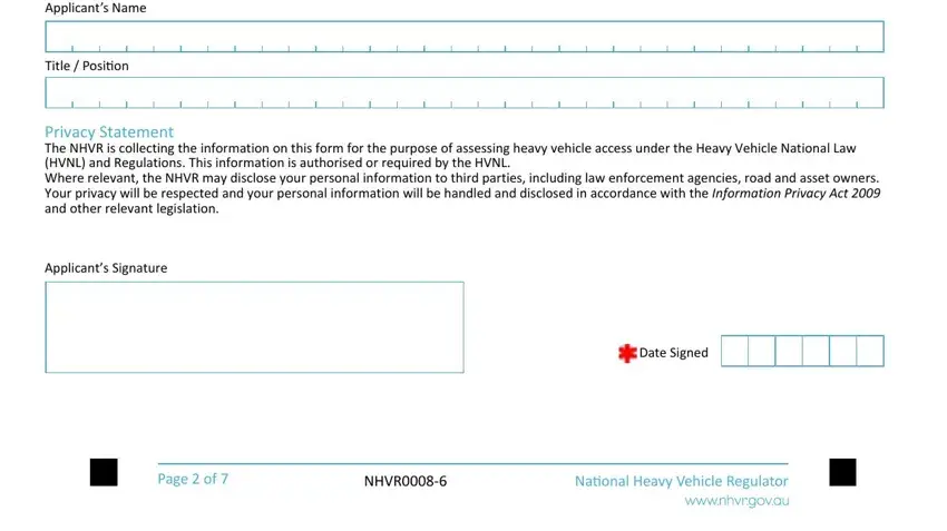 Ways to fill in oversize over permit application portion 4