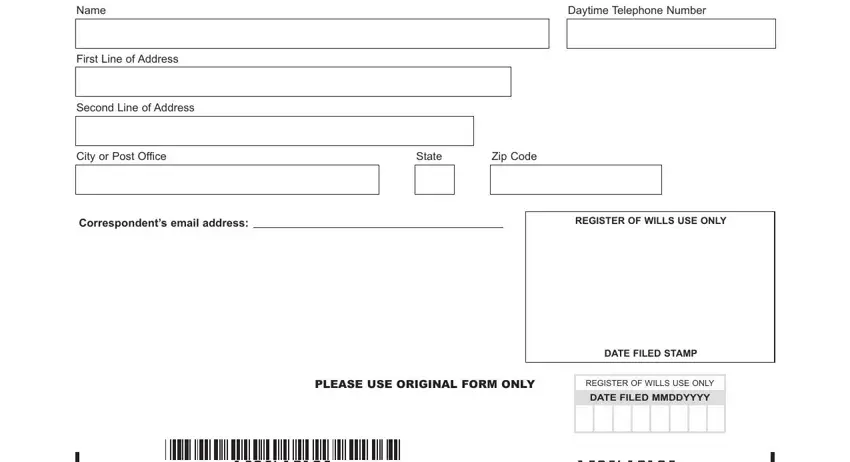 Step no. 2 for submitting pa 1500