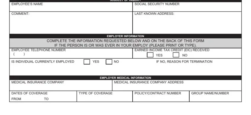 Filling out part 2 in pa78a