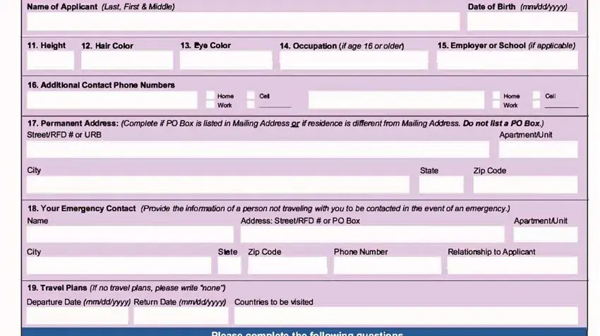 Passport Form Ds 5504 completion process explained (portion 5)