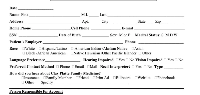 Patient Information Form ≡ Fill Out Printable PDF Forms