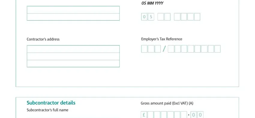 Filling in segment 1 in cis voucher template