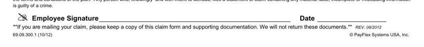 PayFlex Systems USA Inc, If you are mailing your claim, and I have not received reimbursement in FSA