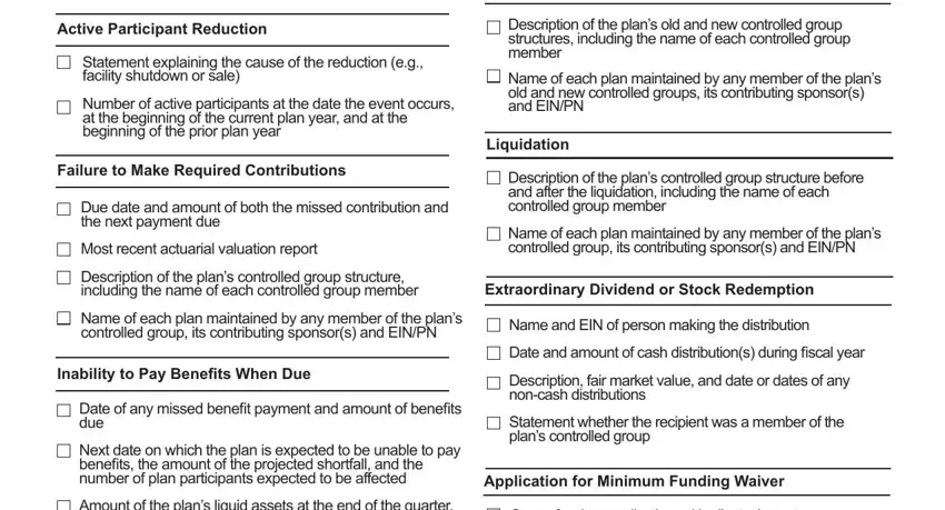 Completing segment 3 of form event reportable