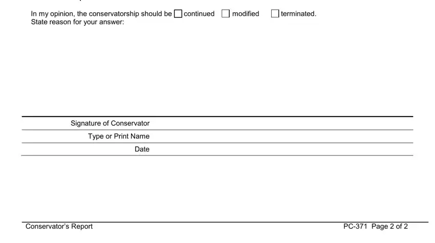 pc 371 conservator's report conclusion process shown (step 4)