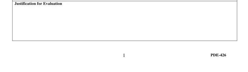 Completing section 2 in pde forms 426 form
