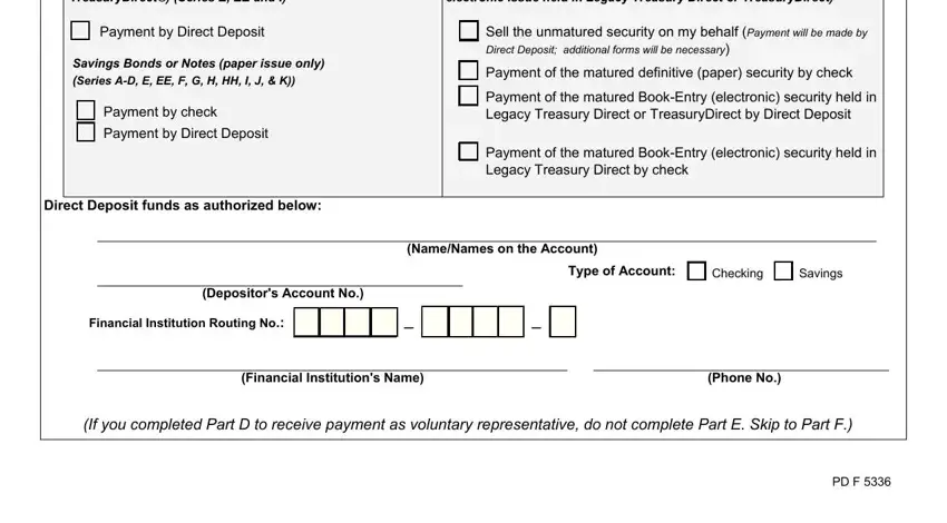Step number 4 in filling out form pdf 5336