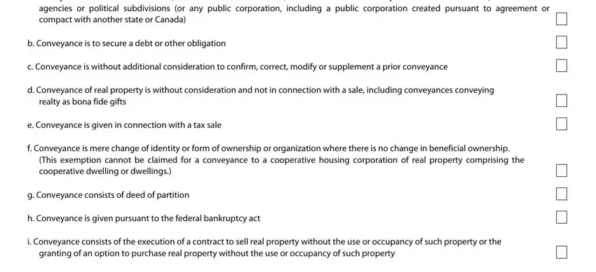 h Conveyance is given pursuant to, a Conveyance is to the United, and g Conveyance consists of deed of of peconic bay community preservation fund
