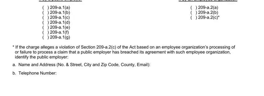 If by an employee organization, If by a public employer, and If the charge alleges a violation of practice perb ny