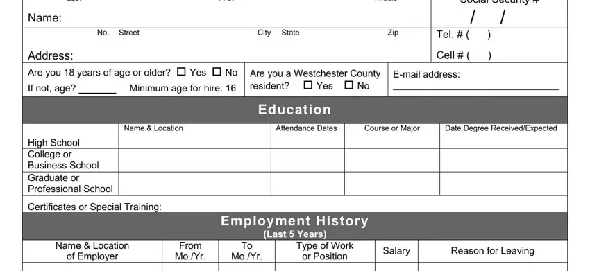 Filling in segment 1 of playland hiring