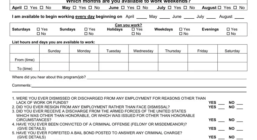 Filling out part 3 of playland hiring