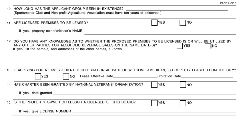 The right way to fill in special occasion permit pa cost step 3