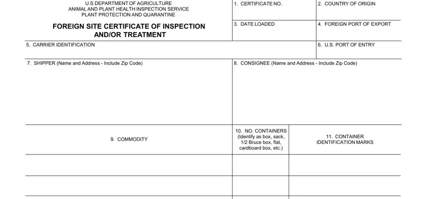 Filling in section 1 in ppq form
