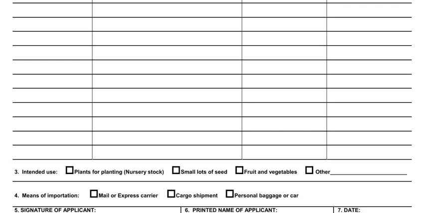 Stage # 2 of submitting usda ppq 587 application