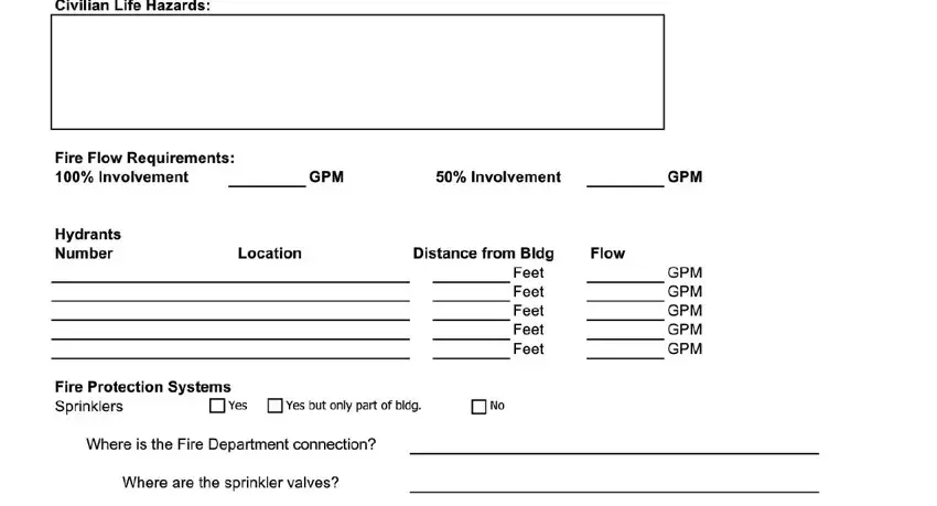 Step no. 2 for submitting pre incident plan form