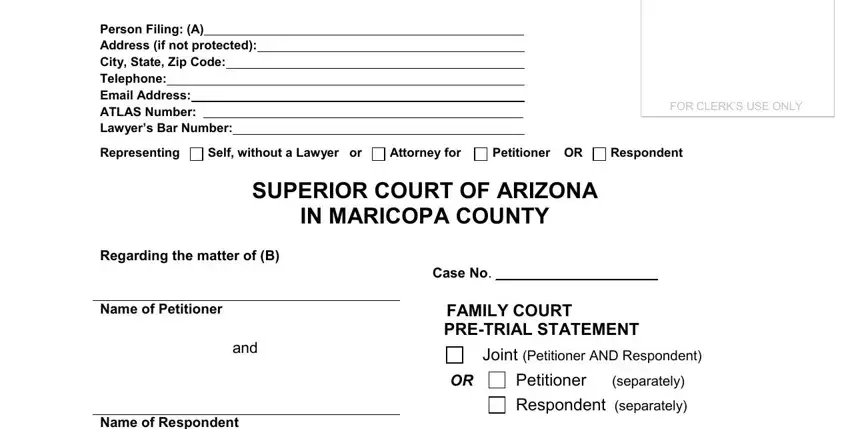 statement pretrial writing process shown (portion 1)