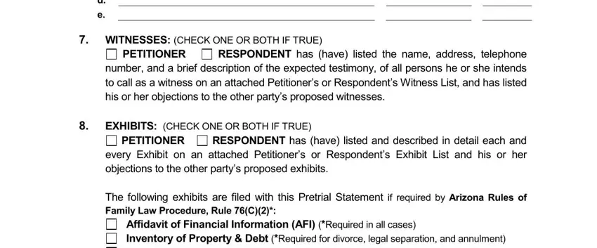 Find out how to fill in statement pretrial portion 4