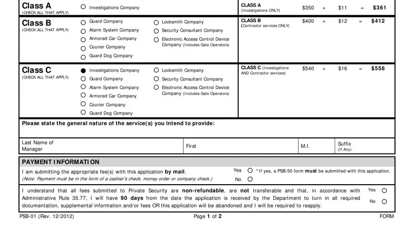 Part # 2 of submitting psb 01 application