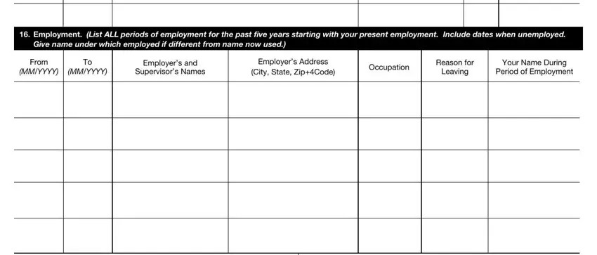 The best ways to fill out usps questionnaire portion 2