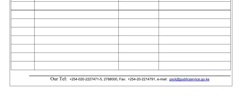 Completing part 5 in public service commission application form 2020 pdf