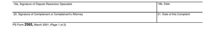 usps complaint form completion process shown (part 3)