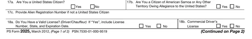 The right way to complete usps questionnaire step 3