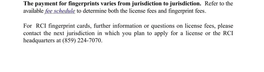WHERE TO MAIL FORMS Completed, For RCI fingerprint cards further, and WHERE TO MAIL FORMS Completed of card