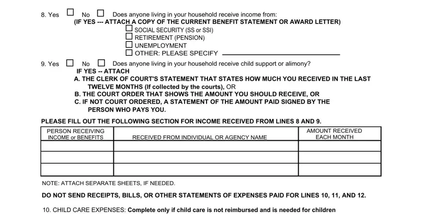 A way to fill out subsidy renewal part 4