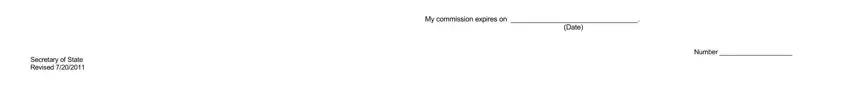 Secretary of State Revised, Date, and Number in printable editable petitions