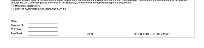 report of marriage form pdf completion process outlined (step 3)