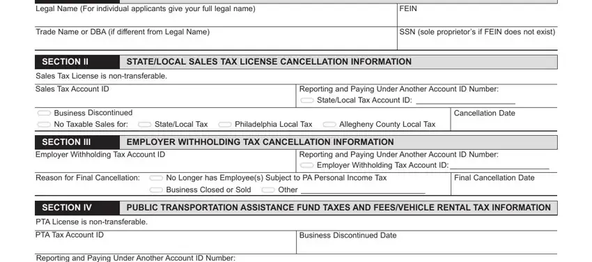 How you can complete pa form cancellation stage 1
