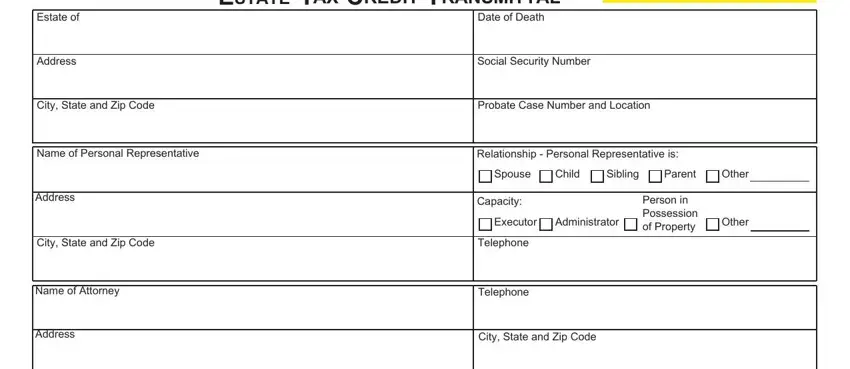 Filling in part 1 in DOMICILED
