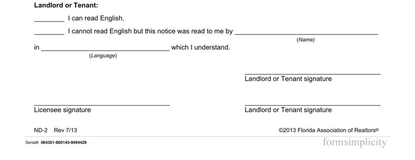 Part no. 2 in filling out rlaucc 1x form