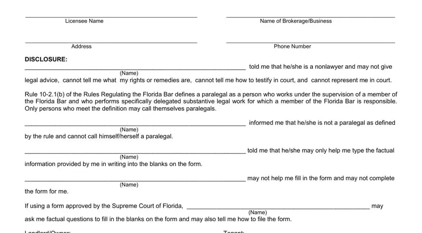 Simple tips to fill out residential lease for single family home or duplex rlhd 3x step 1
