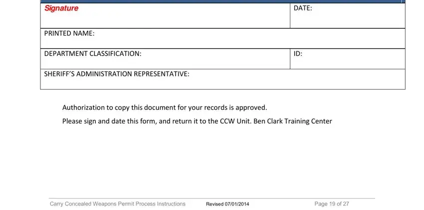 Part number 5 for completing riverside county sheriff ccw online