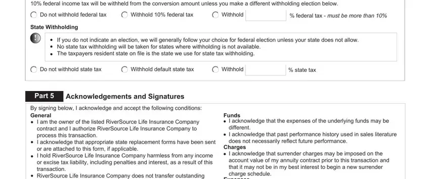 Tips on how to fill out riversource forms portion 5