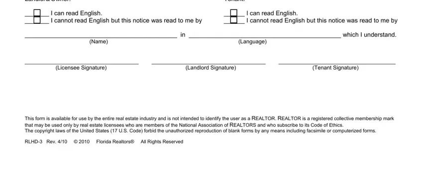 Completing segment 2 of residential lease for single family home or duplex rlhd 3x