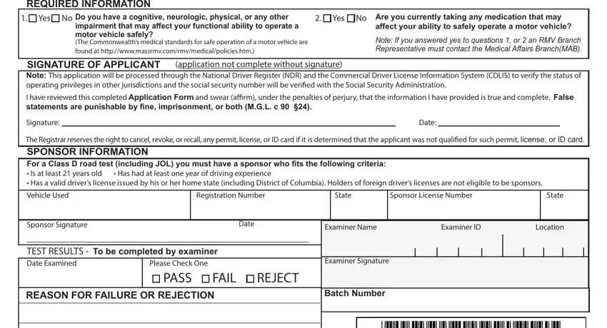 Road Test Application Form ≡ Fill Out Printable PDF Forms