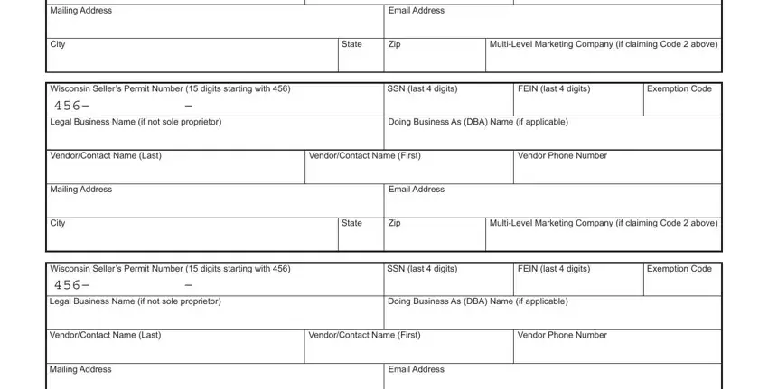 Filling in part 4 of S 240 Form