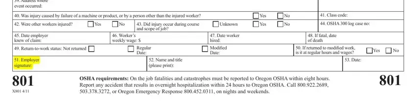 The right way to fill out saif 801 form fillable step 3