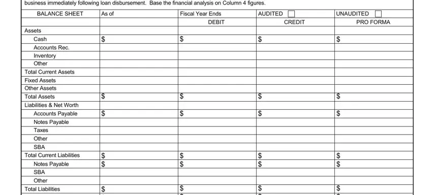 As of, DEBIT, and UNAUDITED of UNAUDITED