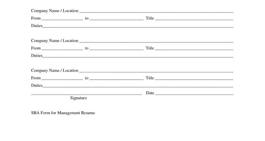 Tips on how to prepare how to sba form resume stage 2