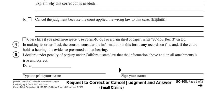 cancel answer completion process explained (step 2)