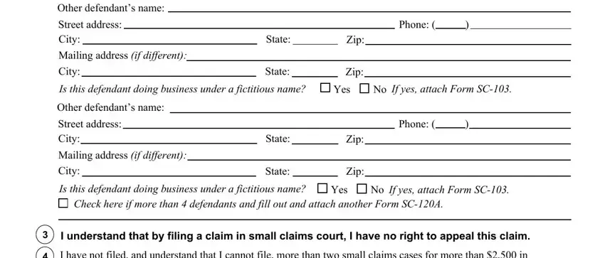 Tips to prepare plaintiffs form part 2