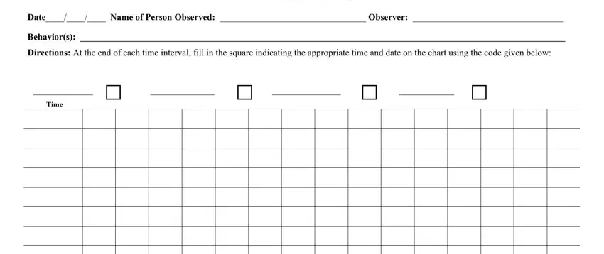 Stage # 1 in filling in scatter plot tool form create