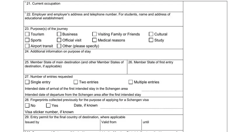 The right way to complete to edit visa application form schengen germany stage 4