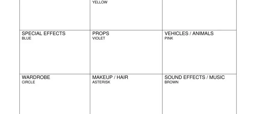 Script Breakdown Sheet Form ≡ Fill Out Printable PDF Forms